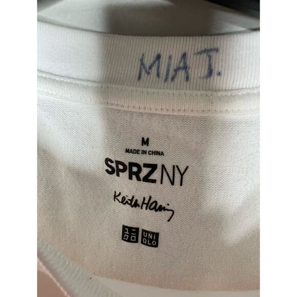 Uniqlo Keith Haring NYC Fresh Festival Cut Cropped T-Shirt Vintage Inspired Sz M - Picture 4 of 5